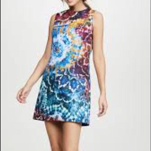 Alice and Olivia; mini shift dress; size 10 - Picture 3 of 5